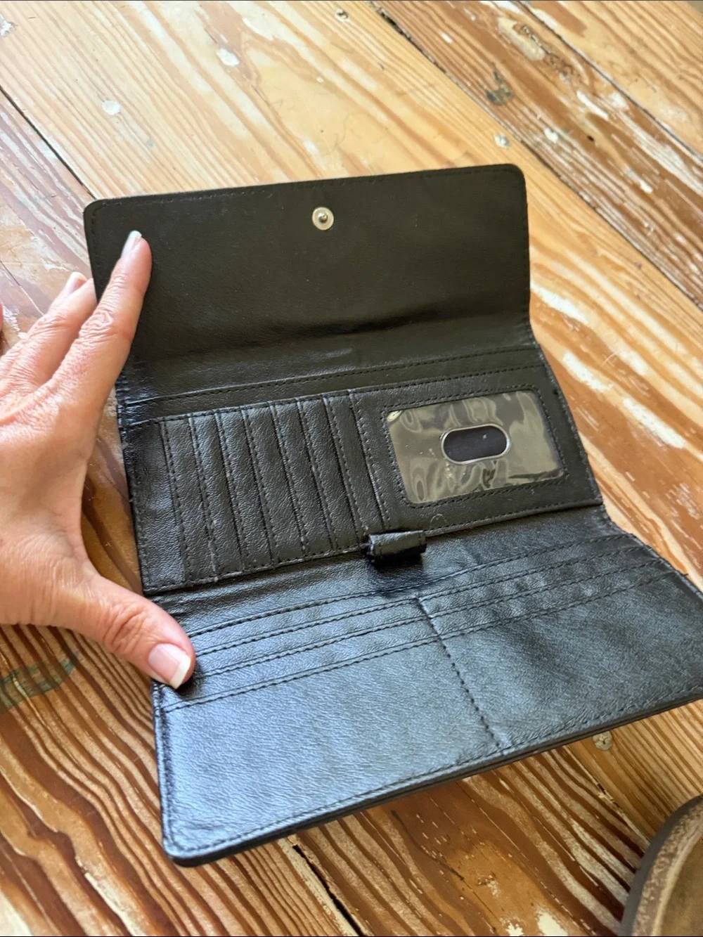 Nine West Black Leather Wallet